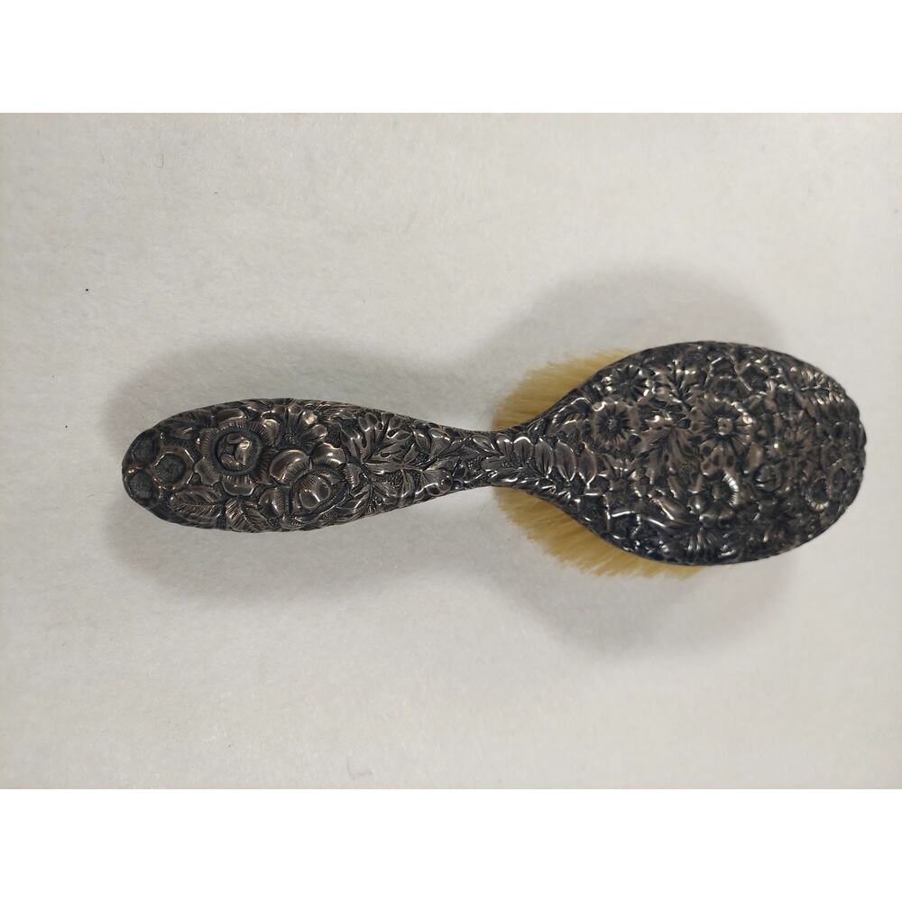 Antique Victorian .925 Sterling Vanity Womans handled hair brush